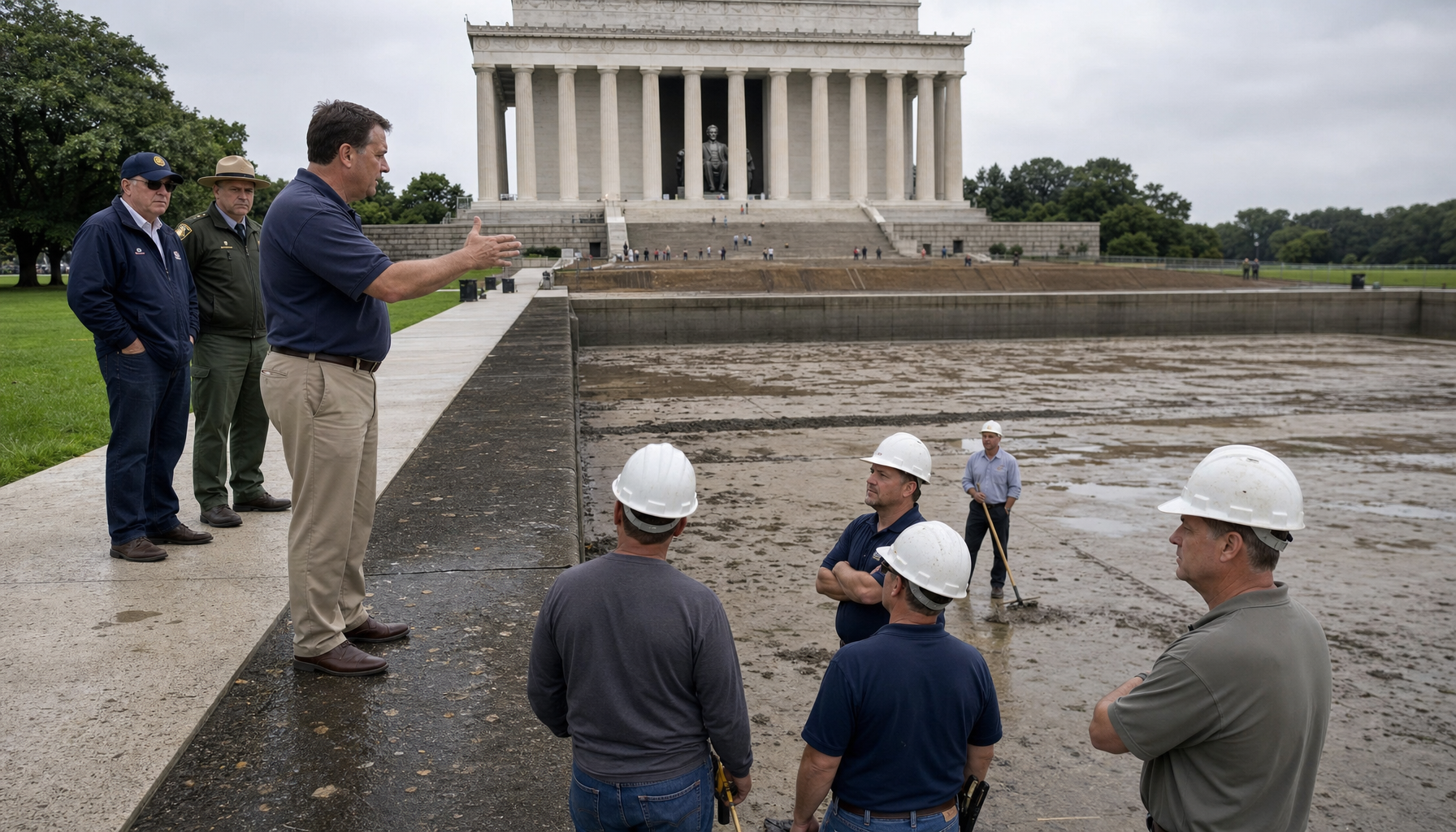 Illustration for: Golf Club Manager Avoids Ethics Training By Volunteering For Lincoln Memorial Pool Repair