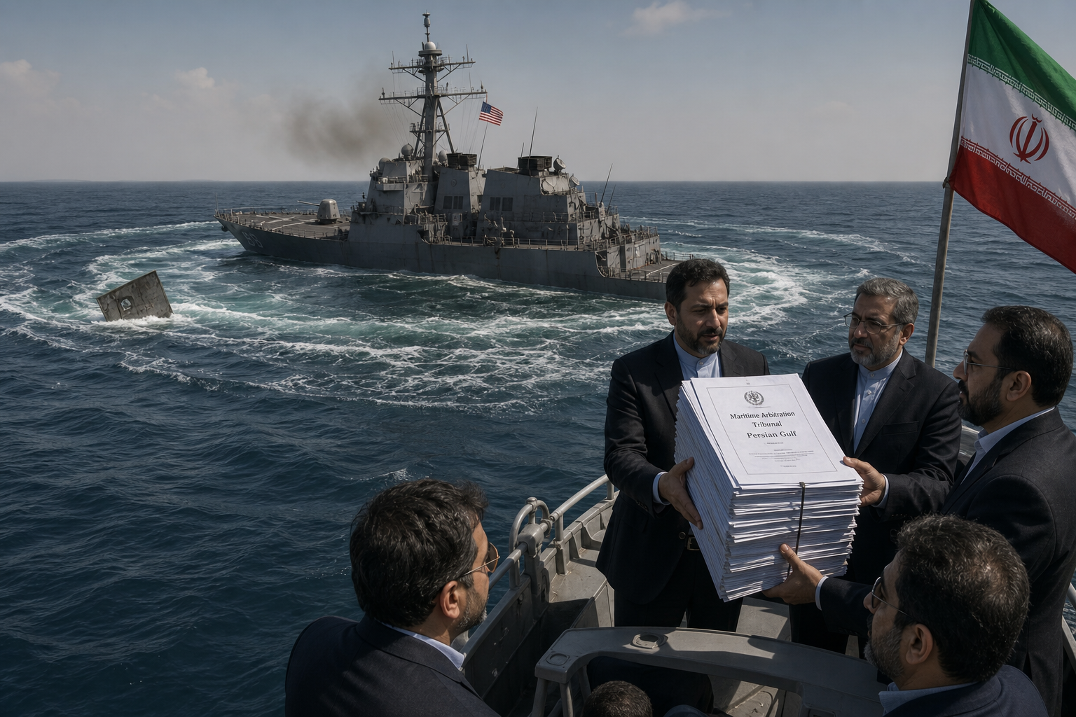 Illustration for: Iran Submits 43-Page Review Of U.S. Maritime Stability Framework As Fifth Fleet Logs 14th Rudder Disablement Under Phase III Compliance Protocol